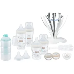 NUK 12-tlg. Babyflaschen-Set Perfect Match Basic, transparent