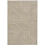 KADIMA DESIGN Teppich Beige, 140x200 cm, – Böden, Teppiche, Hochflorteppiche & Shaggys