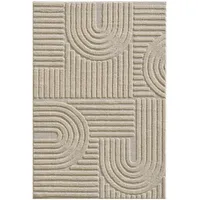 KADIMA DESIGN Teppich Beige, 140x200 cm, – Böden, Teppiche, Hochflorteppiche & Shaggys