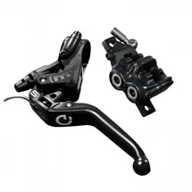 MAGURA MT5e HIGO Scheibenbremse - Schliesser / NO, Kabellänge 150 mm, 3-Finger Aluminium-Hebel mit Kugelkopf, links/rechts verwendbar, 2.200 mm Leitungsläng E, Einzelbremse,