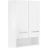 WELLTIME Hängeschrank "Ribera", weiß (weiß, weiß), B:50cm H:71cm T:20cm, MDF, Schränke, Hängeschrank