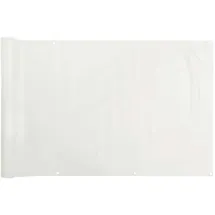 vidaXL Balkon-Sichtschutz 400 x 120 cm Weiß PVC