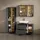 livinity Waschbeckenunterschrank 100 x 60 cm Grau