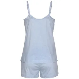 vivance dreams by lascana Shorty Pyjama blau-weiß 40/42