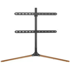 pro.tec Ystad TV-Standfuß 97x76,5x35cm Schwarz/Braun Aluminium/Holz/Kunststoff/Metall