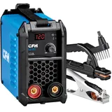 CFH Inverterschweißgerät 120 A ISG 882 - MMA-Schweißgerät mit Hot Start, Anti Stick, Arc Force & Überhitzungsschutz, 15–120 A, für Stabelektroden Ø 1,5–3,2 mm, bis 4 mm Materialstärke
