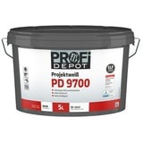 Profi Depot PD Wandfarbe Projektweiß PD 9700  (Weiß, 5 l, Stumpfmatt)