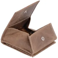 Wiener Schachtel RED ROCK Hunterleder in Echt-Leder, braun, 10x9cm