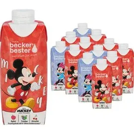 Beckers Bester Mickey & Minnie Apfel-Traube-Kirsche Fruchtsaftgetränk 12x 0,33 l