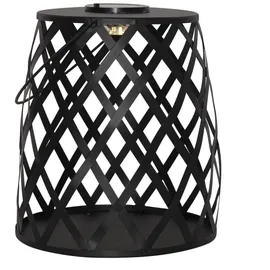 StarTrading LED Solar Laterne zum Hängen o. Stellen H: 28cm Sensor Terasse Garten