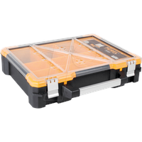 Perel OSC19 Kleinteil/Werkzeugkasten Aluminium Schwarz, Gelb