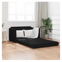 vidaXL Schlafsofa 110cm Schwarz Stoff