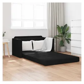 vidaXL Schlafsofa 110cm Schwarz Stoff