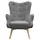 lookway Relaxsessel gepolstert 80 x 105 x 86 cm Grau