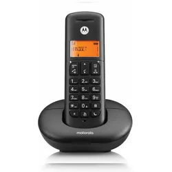 Motorola E201 DECT-Telefon, Anrufüberwachung, Fernzugriff, Nicht-Stören-Taste, Freisprechen – Schwarz