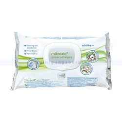 Schülke Mikrozid universal premium Wipes 100 Stück 20×20 cm 100 leicht alkoholische Tücher zur Desinfektion VAH gelistet