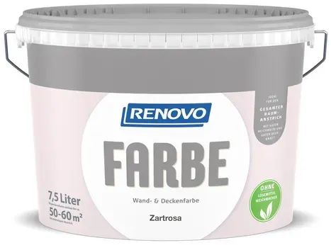 RENOVO Wand- und Deckenfarbe matt »FARBE«, zartrosa