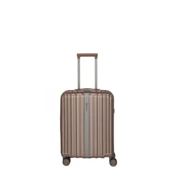 Travelite Paros Trolley S Cappuccino Koffer mit 4 Rollen Koffer
