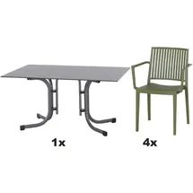 Siena Garden Urban Lights Set 5-tlg. Olive/Anthrazit