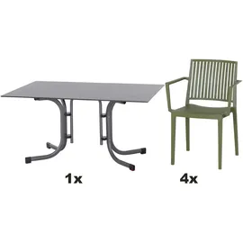 Siena Garden Urban Lights Set 5-tlg. Olive/Anthrazit