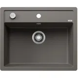 Blanco Dalago 6-F links Flächenbündig vulkangrau Handbetätigung 605 x 500 mm