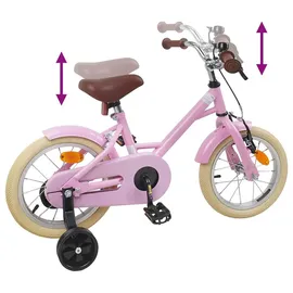 vidaXL Kinderfahrrad 12 Zoll RH 0 cm Hellrosa