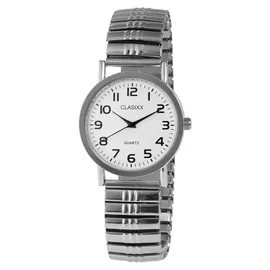 Classix 2700007-002 Herrenuhr mit Metallzugband, silber-schwarz - Silber