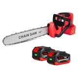 ONEVAN Akku Kettensäge mit 2 Akkus 3.5Ah, 40cm 16" Motorsäge Kettensäge Elektrisch Astsäge Akku Handkettensäge Holzsäge Chainsaw Gehölzschneider, Automatische Ölung & Tool-less Tensioning