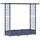 vidaXL Hochbeet mit Rankgitter und Dach 164 x 40 x 123 cm Grau