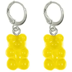 Gemshine Ohrhänger 'Gummibär Gelb' silver coloured Damen 