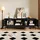 Okwish TV-Lowboard 150x55x38 cm Schwarz Holz