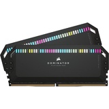 Corsair Dominator Platinum RGB schwarz DIMM Kit 64GB, DDR5-6600, CL32-39-39-76, on-die ECC (CMT64GX5M2B6600C32)