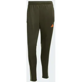 adidas Tiro 25 Essentials Trainingshose - Night Cargo / Tent Green / Impact Orange - XS