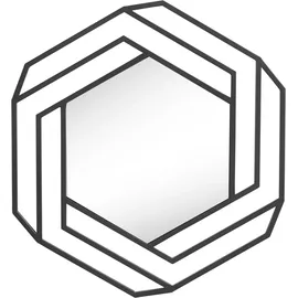 otto home Dekospiegel OTTO HOME "Zandvoort", schwarz, B:64,5cm H:70,5cm T:2cm, Metall, Spiegel, Wandspiegel