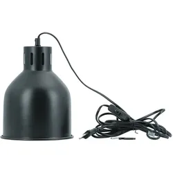 Venso EcoSolutions E27 SAGA Lampenschirm Schwarz, LED Pflanzenlampe E27 Pflanzenleuchte, LED Wachstumslampe, Anzuchtlampe Gemüse, Pflanzenlicht, Lampenschirm schwarz