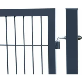 Home Deluxe Doppelflügel Gartentor 350 x 180 cm Anthrazit/Metall