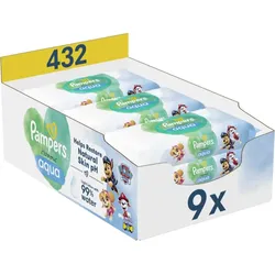 Pampers Harmonie Aqua Paw Patrol feuchte Feuchttücher für Kinder 432 St.