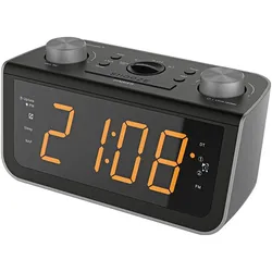 Soundmaster FUR5005 Radiowecker Funkwecker UKW-Radio Dual-Alarm dimmbar Jumbo-Display Gangreserve