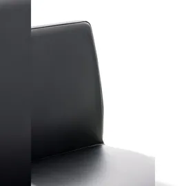 CLP 2er Set Barhocker Cadiz Kunstlederbezug edelstahl/schwarz