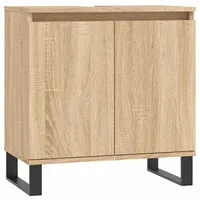 VidaXL Badschrank Sonoma-Eiche 58x33x60 cm Holzwerkstoff