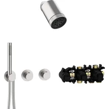 Herzbach MODUL7 Thermostat-Set T-SP3 70.702721.1.09 SPOT Multi Edelstahl