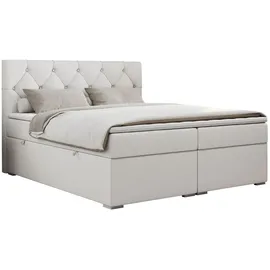 MKS Boxspringbett 160 x 200 cm H4 Weiß