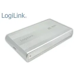 LOGILINK 8,9 cm (3,5") Festplatten-Gehäuse, USB 3.0 zu SATA, silber