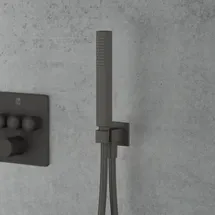 Mariner Metall-Brauseset mit Wandanschlussbogen und Brausehalter, WLS3100-GR,