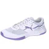 Puma Varion II Indoor Court Shoe, White-Lavender Alert, 45 EU