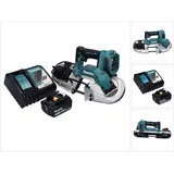 Makita DPB 183 RT1 Akku Bandsäge 18 V 66 mm Brushless + 1x Akku 5,0 Ah + Ladegerät