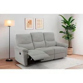 Home Affaire 3-Sitzer HOME AFFAIRE, grau (hellgrau), B:207cm T:91cm, Sofas, 105-150 Relax- und Liegeposition, Federkernpolsterung