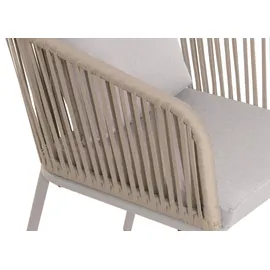 Mendler HWC-N41 Gartenstuhl 55 x 75 x 55 cm grau 2 St.