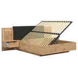 petits-meubles Bett 160 x 200 cm H1 Braun