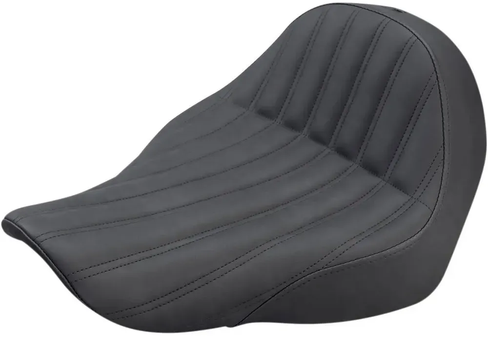 Saddlemen Harley Davidson Knuckle Solo Motorradsitz - Black - One Size